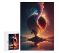 300 PCS Jigsaws for Teenagerss Puzzle Planetary Convergence A Cosmic Dance Jigsaws for Adults Relax Games Improve Memory Unique Gifts for Birthday And Christmas 300 PCS