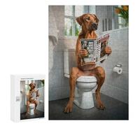 300 PCS Jigsaws for Teenagerss Puzzle Rhodesian Ridgeback Toilet Jigsaws for Adults Hands-on Game Pattern Assembly Unique Gifts for Birthday And Christmas 300 PCS