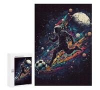 300 PCS Jigsaws for Teenagerss Puzzle Space Soccer Odyssey Adult Jigsaw Puzzle Relaxing Games Pattern Assembly Parent-child Interaction 300 PCS