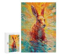 300 PCS Jigsaws for Teenagerss Puzzle Underwater Rabbit Jigsaws for Adults Hands-on Game Pattern Assembly Unique Gifts for Birthday And Christmas 300 PCS