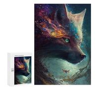 300 PCS Jigsaws for Teenagerss Puzzle Wolf Endearing Adult Puzzles Relaxing Games Enhance Memory Parent-child Interaction 300 PCS