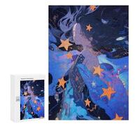300 PCS Jigsaws for Teenagerss Starry Night Dream Jigsaw Puzzle Relaxing Games Difficult Challenge Challenging To Complete 300 PCS