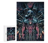 300 PCS Jigsaws for Teenagerss Steampunk Gas Mask Art Print Jigsaw Puzzle Relaxing Games Difficult Challenge Challenging To Complete 300 PCS