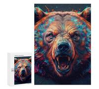 300 PCS Jigsaws for Teenagerss The Mighty Bear Puzzle for Adults Anti-Stress Toys Difficult Hard Birthday Present, Gifts, 300 PCS