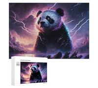 300 PCS Jigsaws for Teenagerss Thundering Panda Majesty Puzzle for Adults Toy Wall Decor A Work of Art Birthday Present, Gifts, 300 PCS