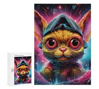 300 PCS Jigsaws for Teenagerss Vibrant Cosmic Creature Jigsaw Puzzle Relaxing Games Difficult Challenge Challenging To Complete 300 PCS