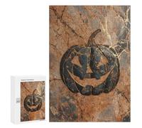 300 PCS Jigsaws Halloween Pumpkin Wall Art Jigsaws for Adults Puzzle Hand Speed Race Help The Brain Exercise Beautiful Design Game 300 PCS