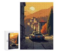 300 PCS Jigsaws Sunset Drive Through Mountains Adult Puzzles Anti-Stress Toys Staycation Kill Time Deal As Gifts for The Whole Family 300 PCS