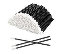 300 Pcs Lip Brushes - Black Disposable Lip Wands - Lip Applicators Disposable for Makeup Application for Lip Color, Concealer, Eyeliner