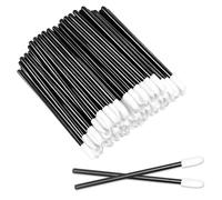 300 Pcs Lip Brushes, Lip Wands Disposable Lipstick Applicators Beauty Tool for Lips Eyes and Makeup Application (Black)