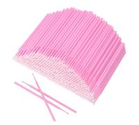 300 Pcs Micro Applicator Brushes with Bendable Brush Head, Disposable Mascara Wands for Eyelash Extensions Cleaning, Nail Art Pink
