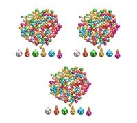 300 Pcs Mini Christmas Bulb Ornaments Plastic Ball Pendants