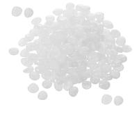 300 PCS Mini Fish Tank Gravel Stones, White Glow in The Dark Pebbles, Luminous White Stones for Garden Powered by Light or Solar, Garden pebbles for plant pots, Outdoor, Lawn Yard, Walkway