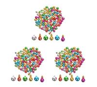 300 Pcs Miniature Christmas Bulb Ornaments Small Plastic Baubles