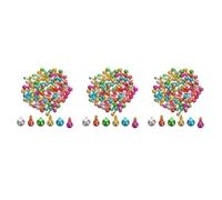 300 Pcs Miniature Christmas Bulb Ornaments with Hanging Strings