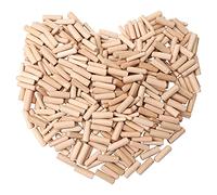 300 Pcs Mixed Dowel Pins, 6mm, 8mm, 10mm, Each Size 100 Pcs, Assorted Dowel for Craft, Furniture, Carpenter, DIY Wood Plugs