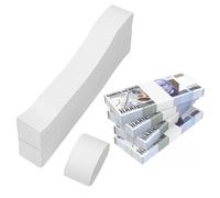 300 Pcs Money Bands for Notes Uk, 192mm*29mm Banknote Paper Currency Straps, Self Adhesive Bundles Bill Wrappers for Wraps Money Organizing