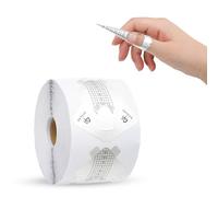 300 Pcs Nail Forms for Gel Builder, Nail Extension Stickers Roll, Self-Adhesive Nail Forms for Acrylic UV Gel Polygel, Paper Nail Sculpting Forms for Salon & Home Art (White)