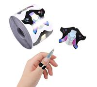 300 Pcs Nail Forms Sticker for Gel Builder, 1 Roll Nail Extension Form, Self-adhesive Nail Extension Guide Stickers, Nail Art Extension Sticker Forms Tips for Acrylic UV Gel Poly Gel Nail Art (B, A)