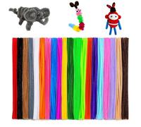300 PCS Pipe Cleaners, 20 Colors Pipe Cleaners for Crafts, Arts and Crafts Supplies for DIY, Decorations pipe cleaners for craft flowers (Multi-colored)