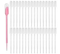 300 Pcs Pipettes Droppers, 1ml Graduated Pipettes, Plastic Reusable Transfer Pipettes, Transparent Measuring Droppers Pipettes for Transferring Essential, Oils, Paints, Lab, Experiment