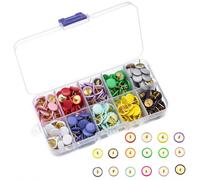 300 Pcs Plastic Coated Push Pins Set, 10 Colors Drawing Pins, Exquisite Playful Thumb Tacks, Reusable Pushpins for Cork Board, Map Marking, Pinboard Organization, Note Display Wall, Office Bulletins