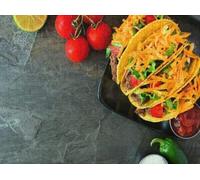 300 pcs Puzzle for Adult Hard Shelled Tacos Ground Beef Vegetables and Cheese Border A Dark Jigsaw Puzzle As Funny Home Decor,Unique Difficult and Challenge Puzzle for Adult and Family