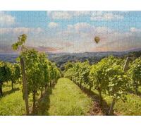 300 pcs Puzzle for Adult Vineyards Grapevine and Winery Along Wine Road Hot Air Balloon The Jigsaw Puzzle As Funny Home Decor,Unique Difficult and Challenge Puzzle for Adult and Family