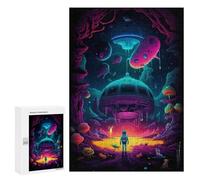 300 PCS Puzzle For Adults Alien Encounter in A Drippy Dimension Jigsaw Anti-Stress Toys Presents for Women Deal As Gifts for The Whole Family 300 PCS