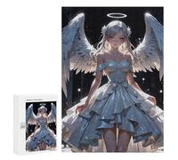 300 PCS Puzzle For Adults Angel in White Dress Jigsaws for Adults Puzzle Enhance Memory Fun Activities at Home for Is Ideal As A Gift 300 PCS