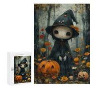 300 PCS Puzzle For Adults Bohoo Ghost Witch Jigsaw for Adults Relax Games Staycation Kill Time Deal As Gifts for The Whole Family 300 PCS