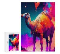 300 PCS Puzzle for Adults Colorful Camel Painting Puzzle For Teenagers Improve Memory Every Piece Is Unique - Learning Educational Toys 300 PCS