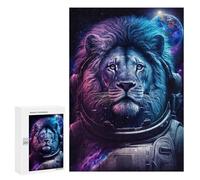 300 PCS Puzzle for Adults Cosmic Lion Astronaut Art Print-3 Puzzle For Teenagerss Improve Memory Fun Activities at Home Stress Reduction Gifts 300 PCS