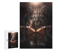 300 PCS Puzzle For Adults Cub And Butterfly Jigsaw for Adults Relax Games Staycation Kill Time Deal As Gifts for The Whole Family 300 PCS