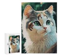 300 PCS Puzzle For Adults Cute Cat New Paint Jigsaw for Adults Relax Games Staycation Kill Time Deal As Gifts for The Whole Family 300 PCS