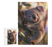 300 PCS Puzzle For Adults Cute Koala on Branch Jigsaw for Adults Relax Games Staycation Kill Time Deal As Gifts for The Whole Family 300 PCS