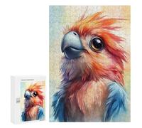 300 PCS Puzzle For Adults Cute Watercolor Parrot Jigsaws for Adults Relax Games Pattern Assembly Deal As Gifts for The Whole Family 300 PCS
