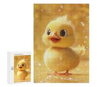 300 PCS Puzzle For Adults Cute Yellow Duckling Jigsaw for Adults Relax Games Staycation Kill Time Deal As Gifts for The Whole Family 300 PCS