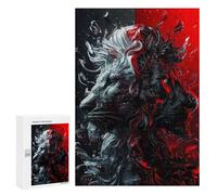 300 PCS Puzzle For Adults Dynamic Lion Art Print Jigsaws for Adults Puzzle Improve Memory Wishlist with Santa Claus Stress Reduction Gifts 300 PCS