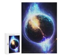 300 PCS Puzzle for Adults Electricity And Fire Globe Artwork Adult Jigsaw Puzzle Brain Teaser Game But Fun And Humorous Fun at Home Activities, 300 PCS