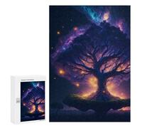 300 PCS Puzzle For Adults Enchanted Celestial Tree Jigsaw for Adults Relax Games Staycation Kill Time Deal As Gifts for The Whole Family 300 PCS
