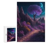 300 PCS Puzzle For Adults Enchanted Night Pathway Jigsaw for Adults Relax Games Staycation Kill Time Deal As Gifts for The Whole Family 300 PCS