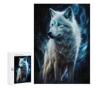 300 PCS Puzzle For Adults Enchanted Wolf Fantasy Art Print Jigsaws for Adults Puzzle Enhance Memory Fun Activities at Home for Is Ideal As A Gift 300 PCS