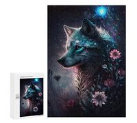 300 PCS Puzzle For Adults Enchanted Wolf Fantasy Art Puzzle For Teenagers Analysis And Logic Help The Brain Exercise Deal As Gifts for The Whole Family 300 PCS