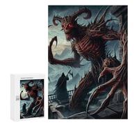 300 PCS Puzzle for Adults Evil Demon in Dark Castle Puzzle For Teenagerss Improve Memory Fun Activities at Home Stress Reduction Gifts 300 PCS