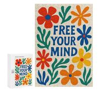 300 PCS Puzzle For Adults Free Your Mind Floral Art Jigsaws for Adults Puzzle Enhance Memory Fun Activities at Home for Is Ideal As A Gift 300 PCS