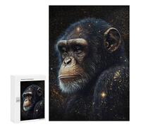 300 PCS Puzzle for Adults Galactic Chimpanzee Portrait Puzzle For Teenagers Improve Memory Every Piece Is Unique - Learning Educational Toys 300 PCS