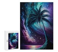 300 PCS Puzzle for Adults Galactic Palm Serenity Puzzle For Teenagers Improve Memory Every Piece Is Unique - Learning Educational Toys 300 PCS
