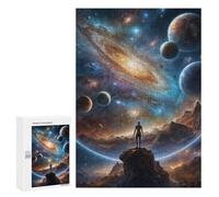 300 PCS Puzzle for Adults Galactic View Space Exploration Puzzle For Teenagerss Improve Memory Fun Activities at Home Stress Reduction Gifts 300 PCS