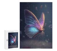 300 PCS Puzzle For Adults Glowing Butterfly Artwork-2 Jigsaw for Adults Relax Games Staycation Kill Time Deal As Gifts for The Whole Family 300 PCS